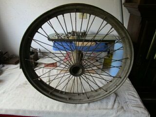 Antique Vintage Wwi Airplane Wire Wheel,  Early Aviation Landing Gear