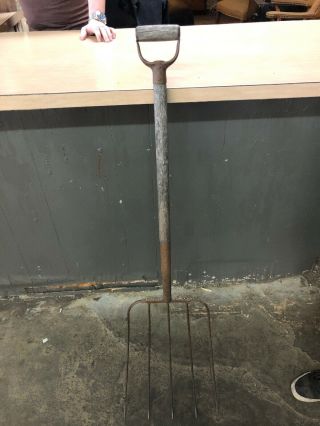 Vintage 5 Point Hay Fork Pitchfork 50”