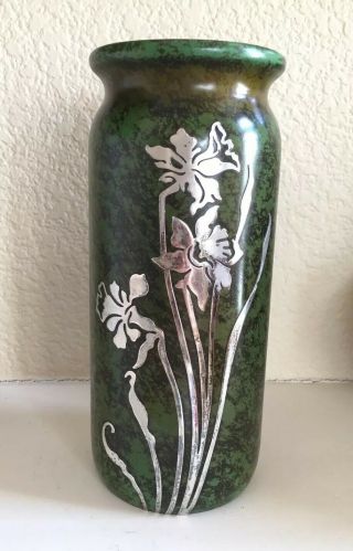 Heintz Art Metal Arts Crafts Nouveau Sterling Bronze Vase Ovington Chicago Nyc