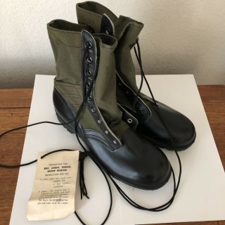 Vintage Old 1966 Vietnam War Us Military Tropical Jungle Boots Unissued Size 8r
