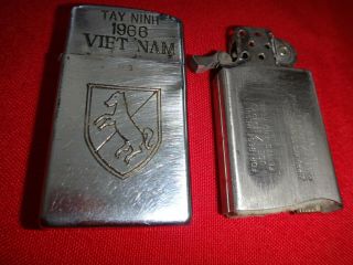 Vietnam War Year 1966 Zippo Slim Lighter 