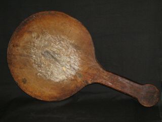 Antique Primitive Wooden Shovel Breаd Board Dough Plate Scoop Walnut Early 20th