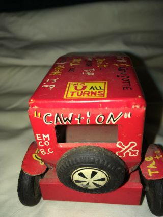 friction Old Jalopy with driver Marx Linemar Japan Tin Litho awesome vintage toy 5