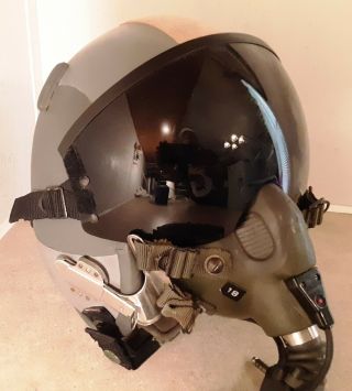 Jet Pilots Flight Helmet with O2 mask 4