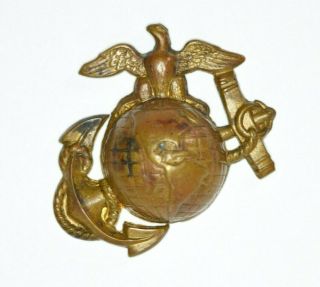 Pre Wwi P1892 U.  S.  Marine Corps Enlisted Ega Eagle Globe & Anchor Usmc Brass
