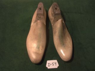 Vintage 1943 Pair Us Navy Shoe Lasts Size 10 - 1/2 D Sterling Factory Mold D - 59