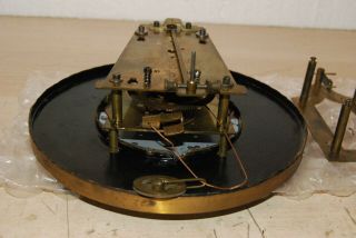Antique Gustav Becker 1 weight Vienna regulator Clock Movement w/ Pendulum 10