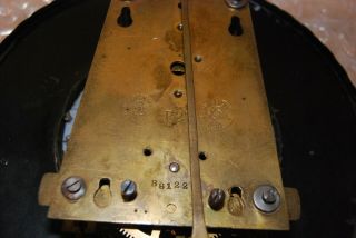 Antique Gustav Becker 1 weight Vienna regulator Clock Movement w/ Pendulum 11