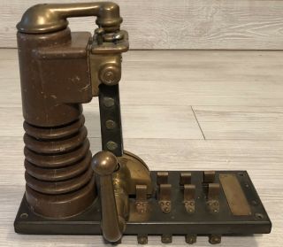 Antique 1800’s - 1900’s Electrical Circuit Breaker Switch Apparatus 12