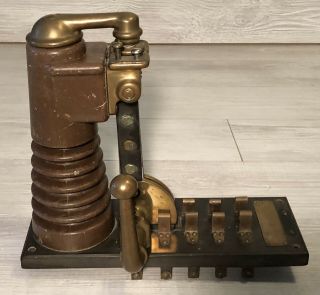 Antique 1800’s - 1900’s Electrical Circuit Breaker Switch Apparatus