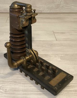 Antique 1800’s - 1900’s Electrical Circuit Breaker Switch Apparatus 3