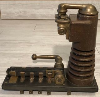 Antique 1800’s - 1900’s Electrical Circuit Breaker Switch Apparatus 8