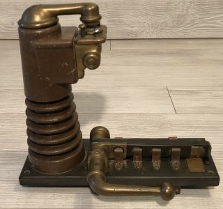 Antique 1800’s - 1900’s Electrical Circuit Breaker Switch Apparatus 9