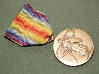 Us Army Navy Usmc Marine Ww1 Victory Medal Antique Vtg Great War Doughboy Award