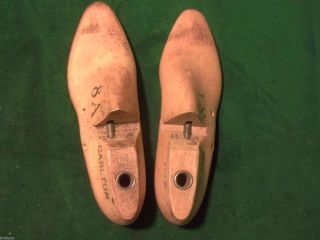 Pair Vintage 1937 Maple Wood Size 8 A CARLTON GEBL Co Shoe Factory Last 770 2