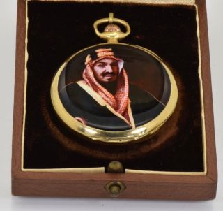 WOW Rare Omega 18k solid gold&enamel award watch for Saudi Arabia King IbnSaud 2