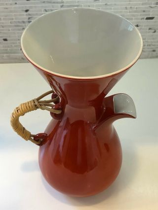 Kenji Fujita Freeman Lederman Burnt Orange Pour Over Coffee Carafe Chemex 4