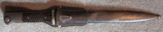 Wwii German K98 Mauser Combat Bayonet Scabbard And Frog