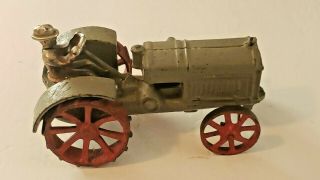 Rare c.  1925 Arcade Cast Iron McCORMICK DEERING 10 - 20 TRACTOR,  Farm Toy 2