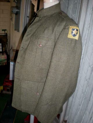 Usmc Ww1 Rare Uniform Blouse,  2nd Div.  Liberty Loan Patch.