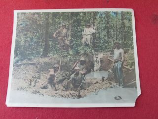 11 Vintage Hand Colored Ouro Preto Brazil Gold Mining Photos RARE 4