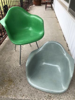 Charles Eames Herman Miller Kelly Green arm chair UBER RARE 6