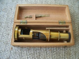 Travel Brass Microscope Made In France