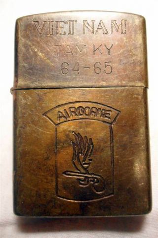 Vietnam Tam Ky 64 - 65 Vietnam War Zippo Lighter