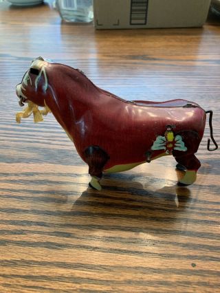 Tin Toy Disney 1938 Ferdinand The Bull Marx Wind - Up Litho Metal Vintage