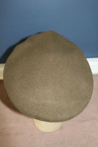 Pre to Early WW2 U.  S.  Army EM OD Wool Visor Cap w/Badge & Full Chincord 6