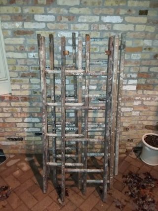 Decorative Vintage Old Wood Ladder 5 Ft - For Use In Decorating