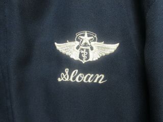 Post WWII USAF LTG Sloan private purchase jacket three embroidered stars. 2