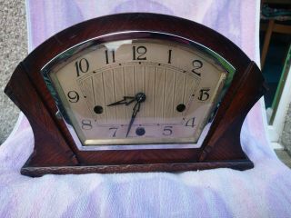 Enfield Clock Company Art Deco Westminster Chimes Mantel Clock