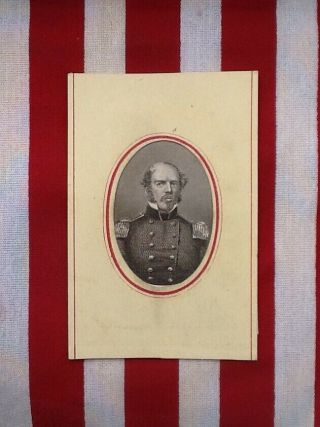 1861 Confederate Cdv - General Joe Johnston - Commander Eastern Rebel Forces B4 Lee.