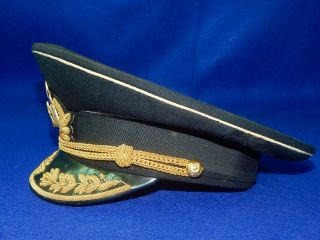 Vintage Soviet Russian Russia USSR 1972 Dated Admiral Visor Hat Cap 2