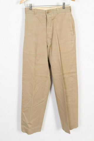 Vintage Vietnam Era Us Army Khaki Tropical Trousers Pants Usa Mens Size 29x32