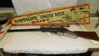Outstanding In Rare Box - Daisy Superscope Smoke Gun 1160 With Stunning Box