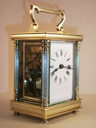 Small French Antique Carriage Clock.  Complete Overhaul And Service June 2019.