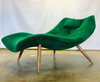 Early Rare Adrian Pearsall Chaise Lounge Craft Associates Mid Century Modern