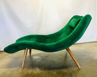 Early Rare Adrian Pearsall Chaise Lounge Craft Associates Mid Century Modern 3
