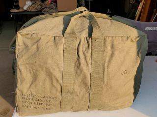 Early Vietnam War 1963 Cndtn Kit Bag Flyers Us Air Force Army Navy Marines