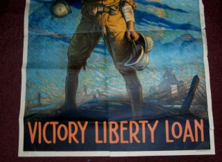 orig AND THEY THOUGHT WE COULDN ' T FIGHT Poster c1918 WWI Liberty Loan Forsythe 3