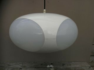 Retro Mid Century Luigi Colani Space Age White UFO Lamp Panton Colombo Eames Era 8