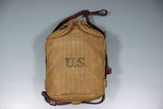 Us Ww1 & Post Mounted Cavalry Canteen.  Broken Strap.  Rare 1934 Dated Cover.