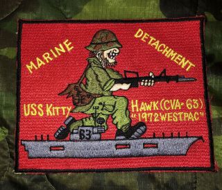 Vietnam Era Marine Detachment Uss Kitty Hawk Cv63 1972 West Pac,  Japanese Made