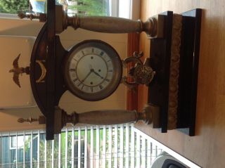 Antique Austrian pillar clock 2