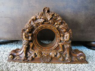 Antique Carved Cherub Victorian Mantle Clock Case Victorian Putti Picture Frame?