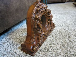 Antique Carved Cherub Victorian Mantle Clock Case Victorian Putti PICTURE FRAME? 7