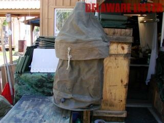 Vintage Us Military Army Large Canvas 36 Gallon Water Lister Bag With Cover Nos