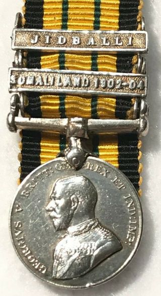 Geo V Africa General Service Miniature Medal Bars (jidballi,  Somaliland 1902 - 04)